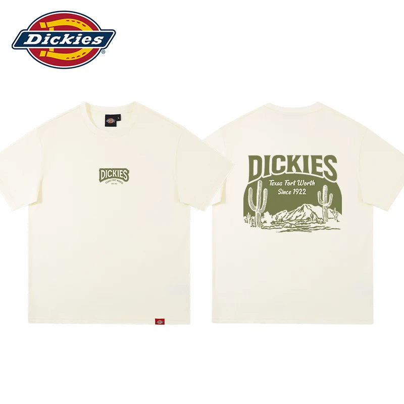 Dickies帝酷适宽松背后字母印花休闲短袖T恤男女情侣美式风格YHJ