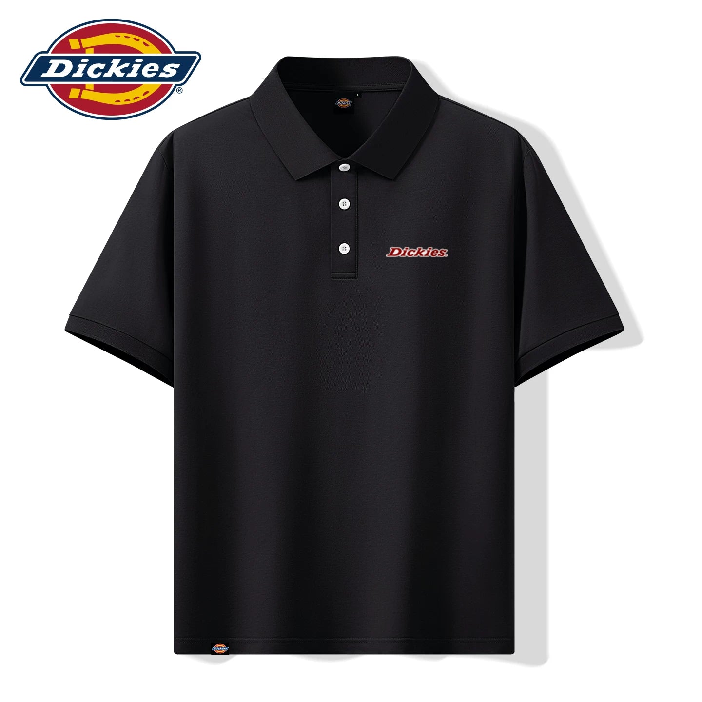 Dickies桑蚕丝男士Polo衫夏季凉感抗菌垂感免烫翻领潮流短袖T恤A