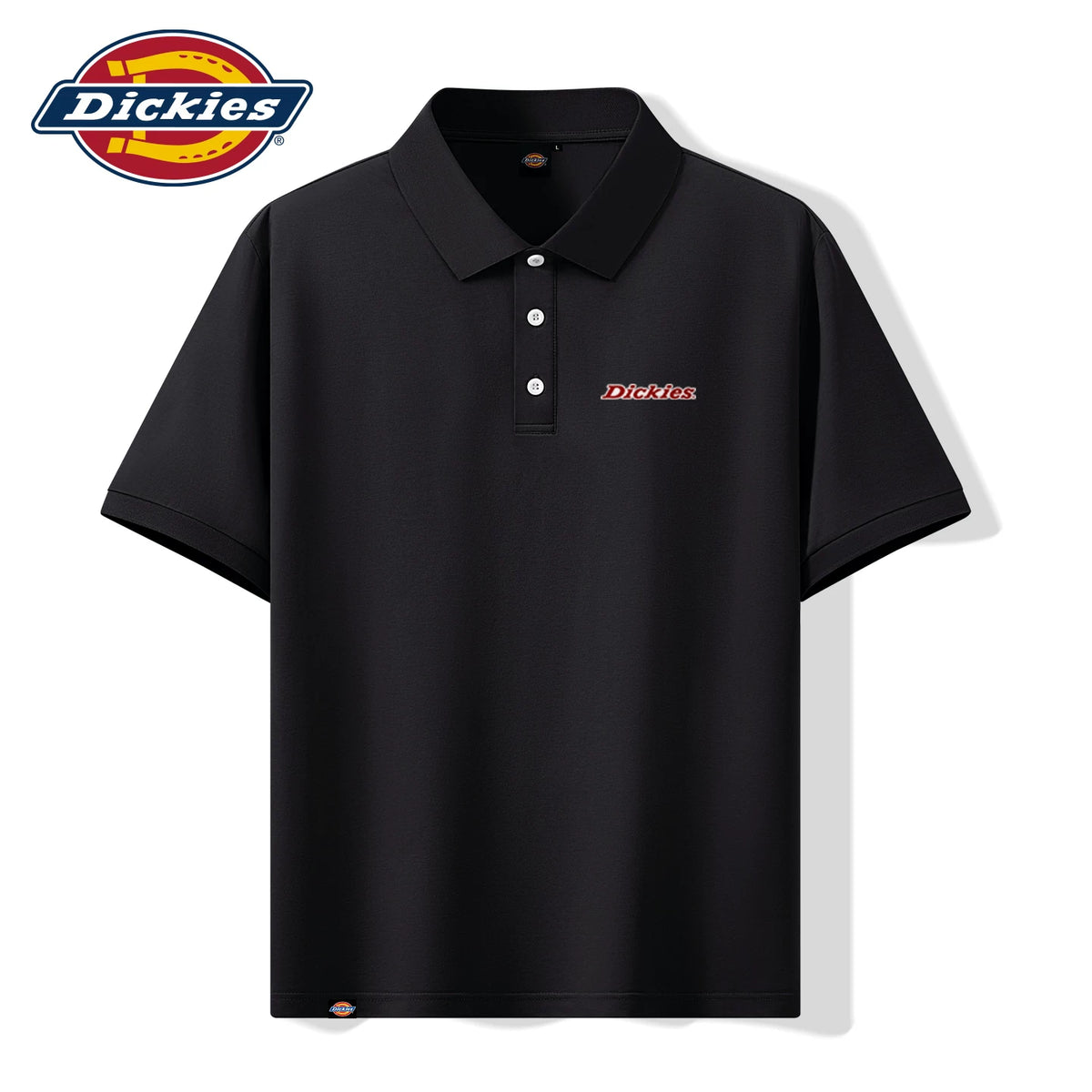 Dickies桑蚕丝男士Polo衫夏季凉感抗菌垂感免烫翻领潮流短袖T恤A