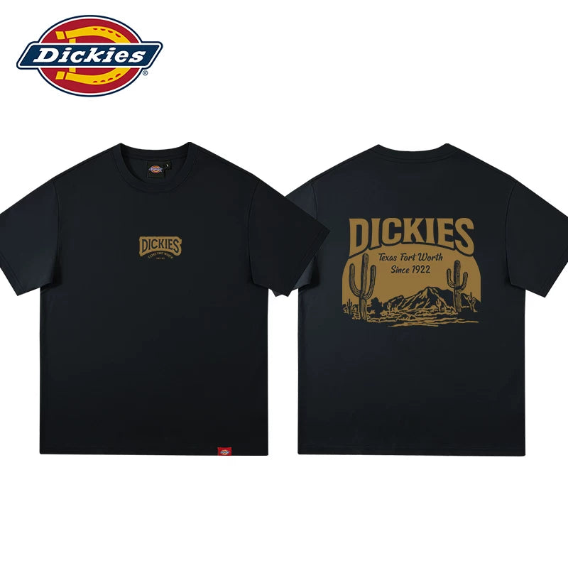 Dickies帝酷适宽松背后字母印花休闲短袖T恤男女情侣美式风格YHJ