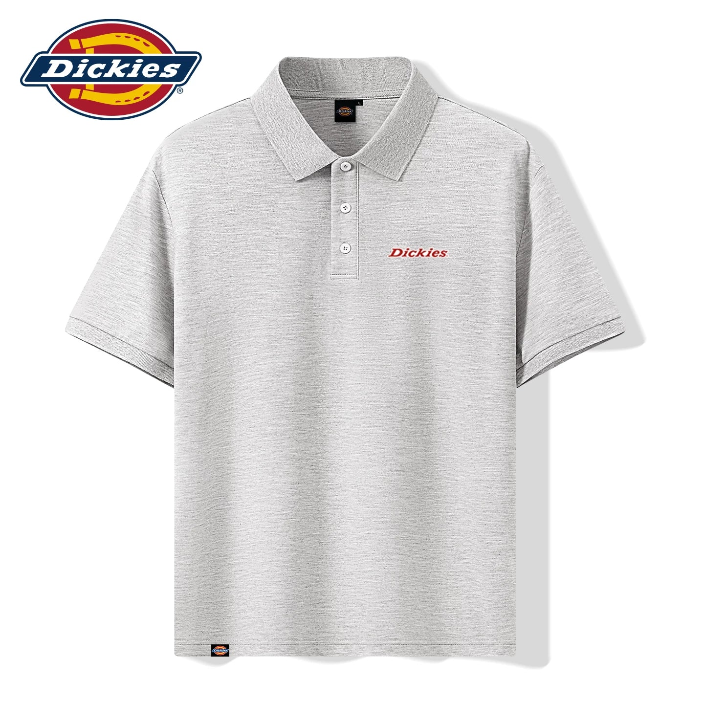 Dickies桑蚕丝男士Polo衫夏季凉感抗菌垂感免烫翻领潮流短袖T恤A