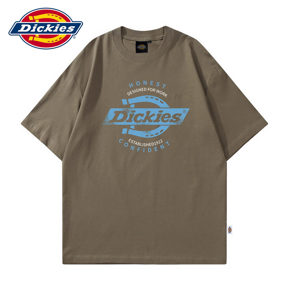Dickies帝酷适夏季柔软短袖T恤男士圆领薄款印花体恤宽松半袖衫Y