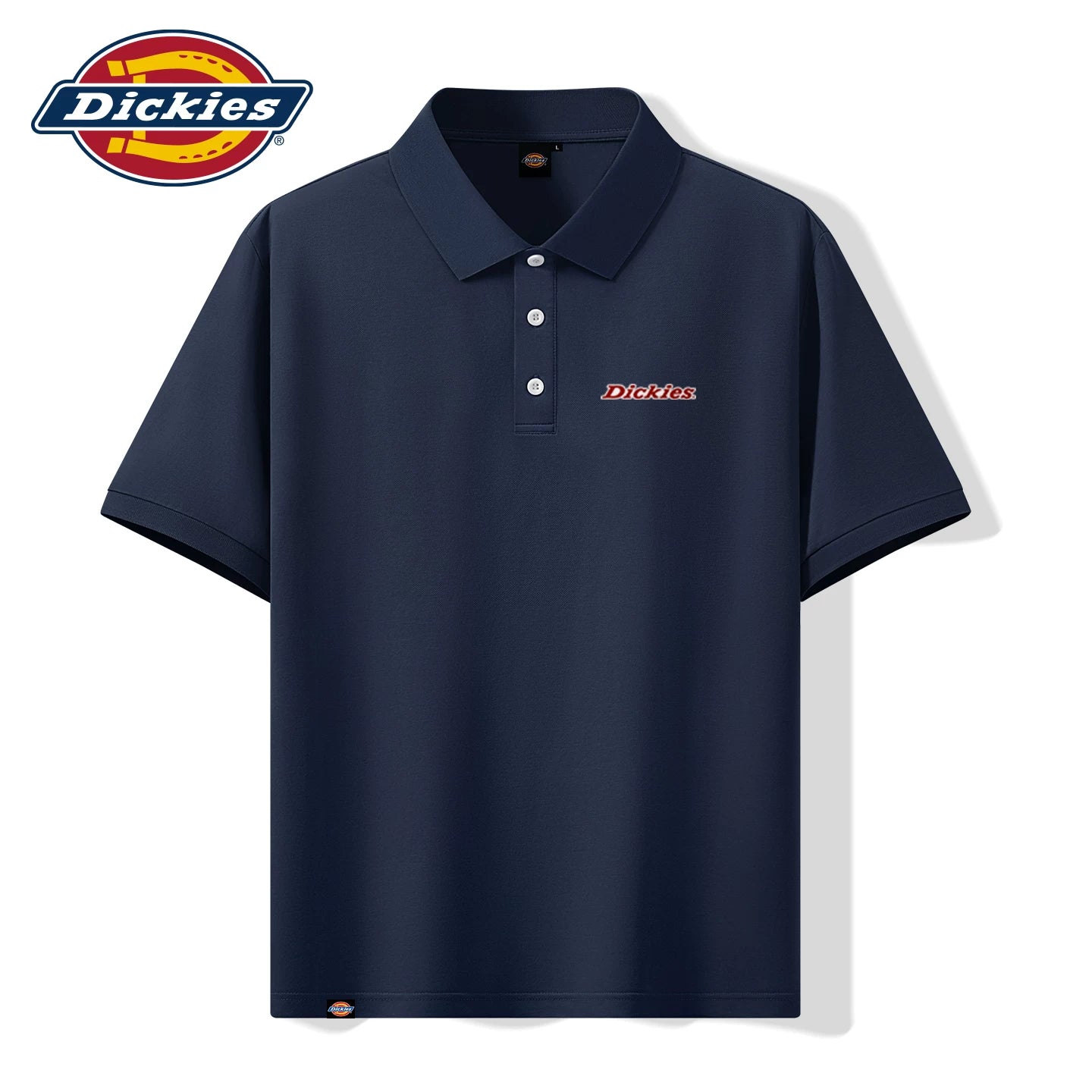 Dickies桑蚕丝男士Polo衫夏季凉感抗菌垂感免烫翻领潮流短袖T恤A