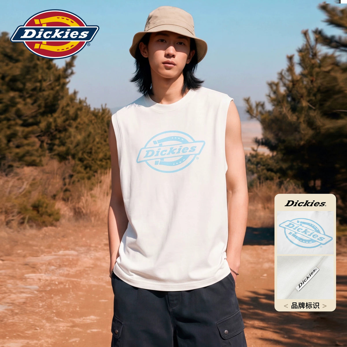 Dickies帝酷适纯棉无袖T恤男夏季外穿坎肩背心休闲运动情侣上衣M