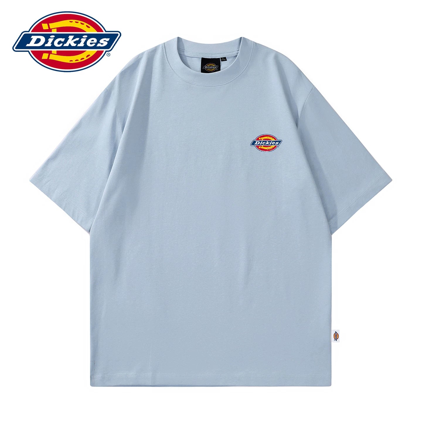 Dickies帝酷适美式印花短袖T恤薄款夏季新款男士圆领体恤五分袖Y