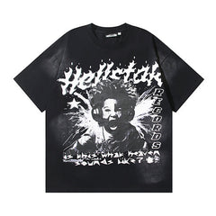 Hellstar Records Heaven Sounds Graphic Tee & Shorts Set