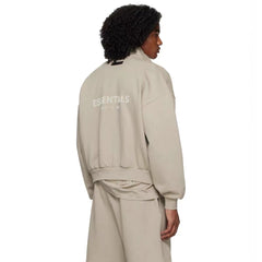ESSENTIALS Fear Of God Sage Half Zip Mock Neck Sweatshirt