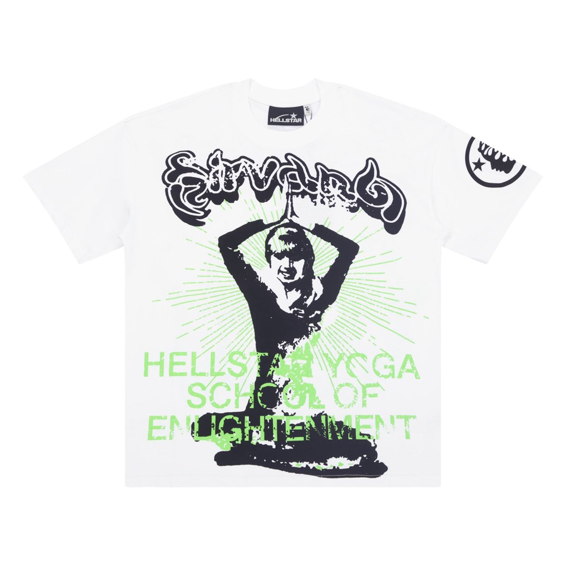 Hellstar Yoga Enlightenment White Tee