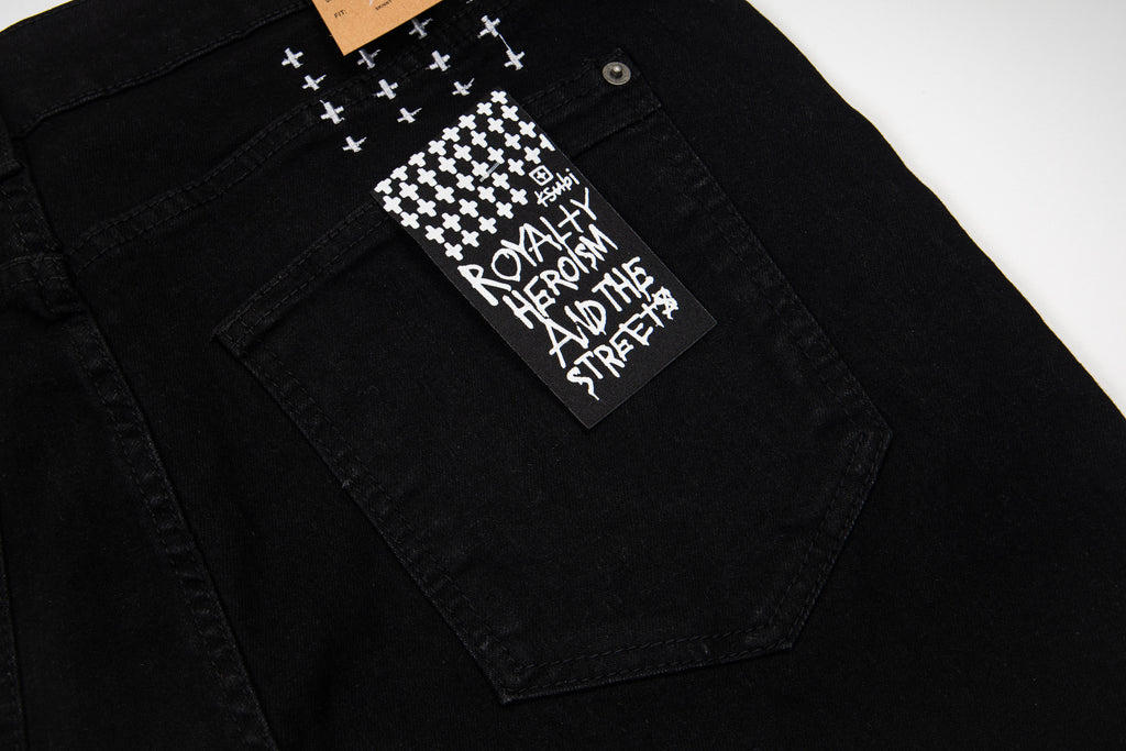 Ksubi Solid Black Slim Fit Jeans