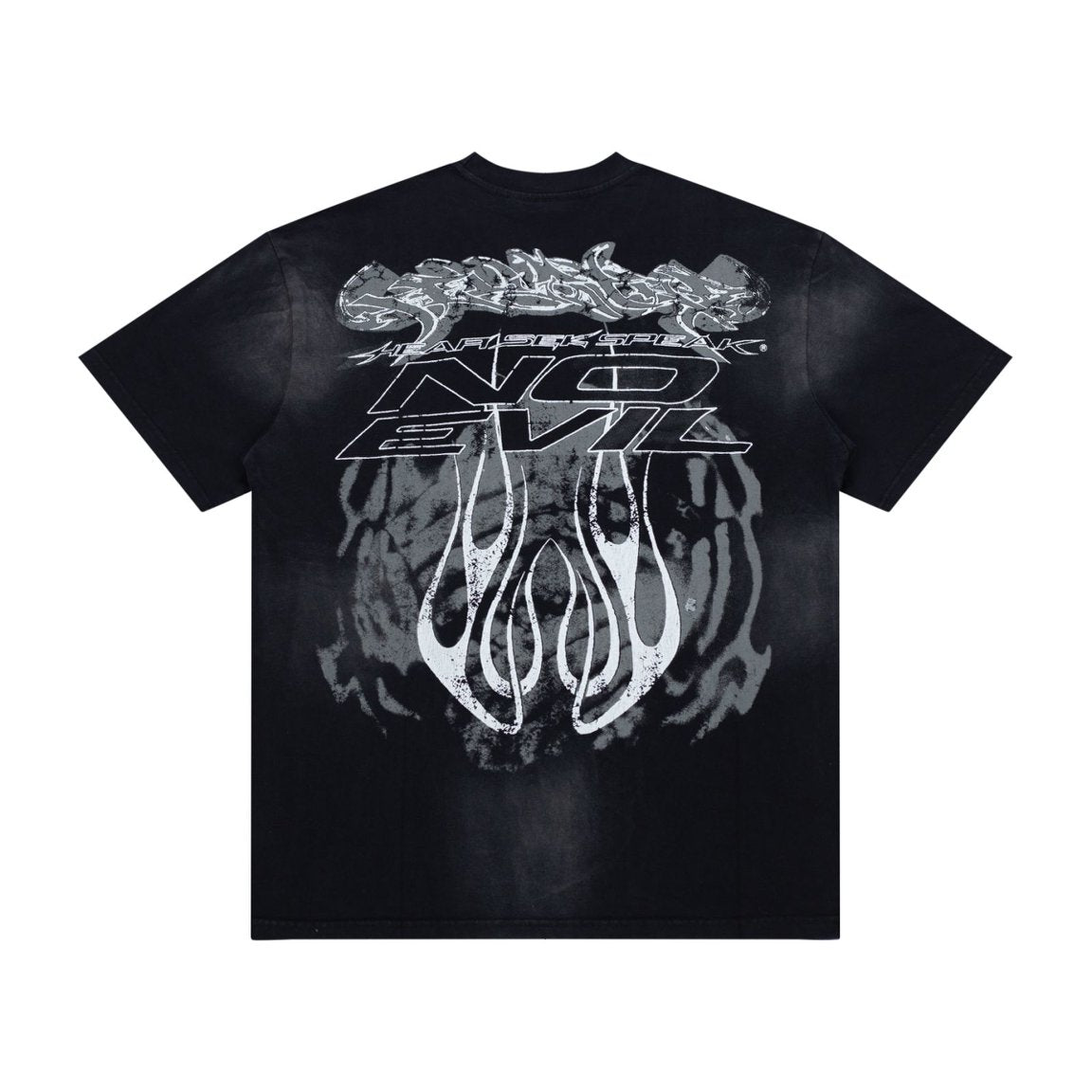 Hellstar No Evil Hear See Speak Skull Hands Vintage Washed Tee