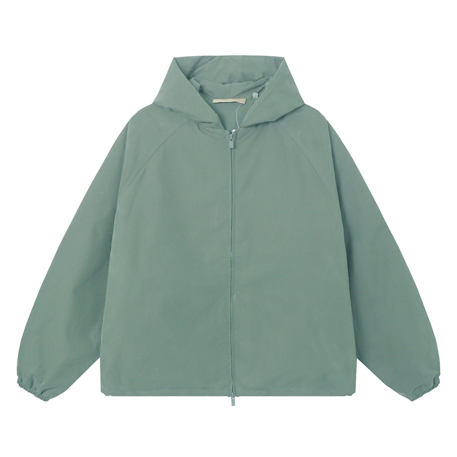 ESSENTIALS Fear Of God Sage Green Hooded Windbreaker Jacket