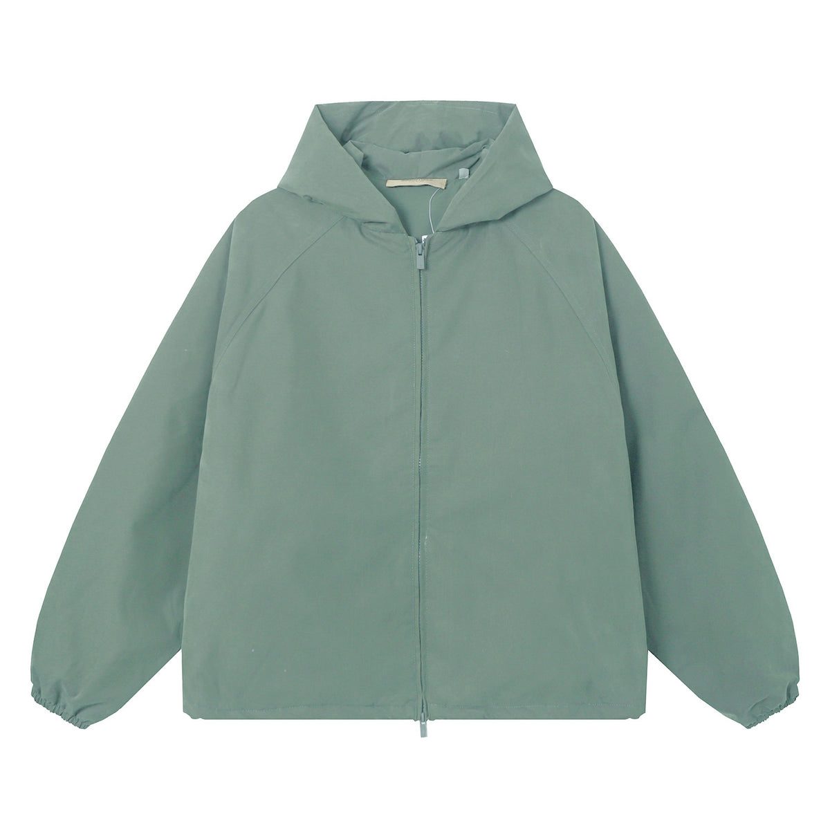 ESSENTIALS Fear Of God Sage Green Hooded Windbreaker Jacket