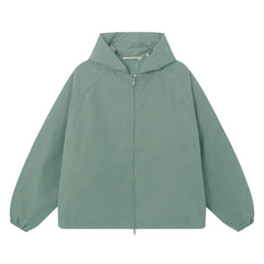 ESSENTIALS Fear Of God Sage Green Hooded Windbreaker Jacket