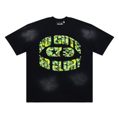 Hellstar No Guts No Glory Green Camo Gradient Black Tee