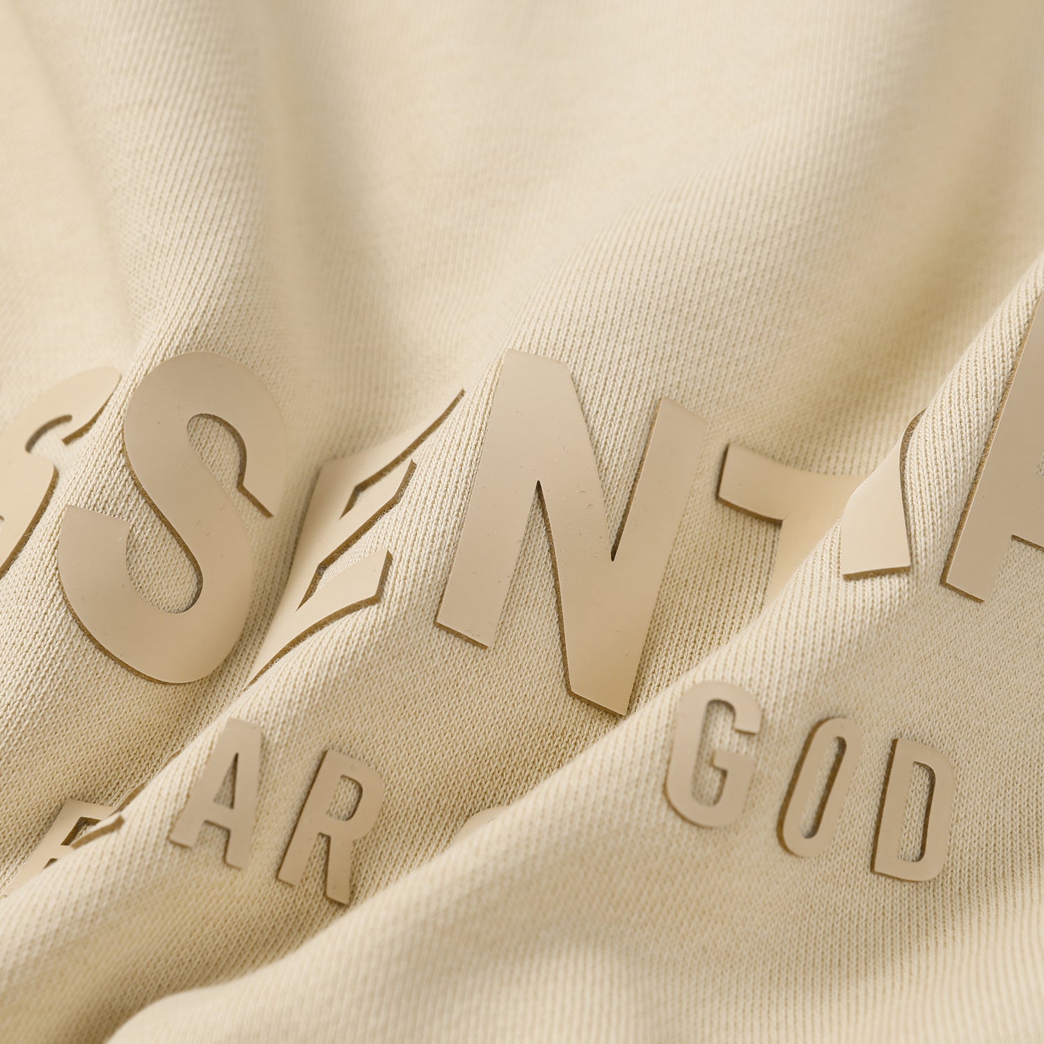 ESSENTIALS Fear Of God Cream Half Zip Mock Neck Sweatshirt