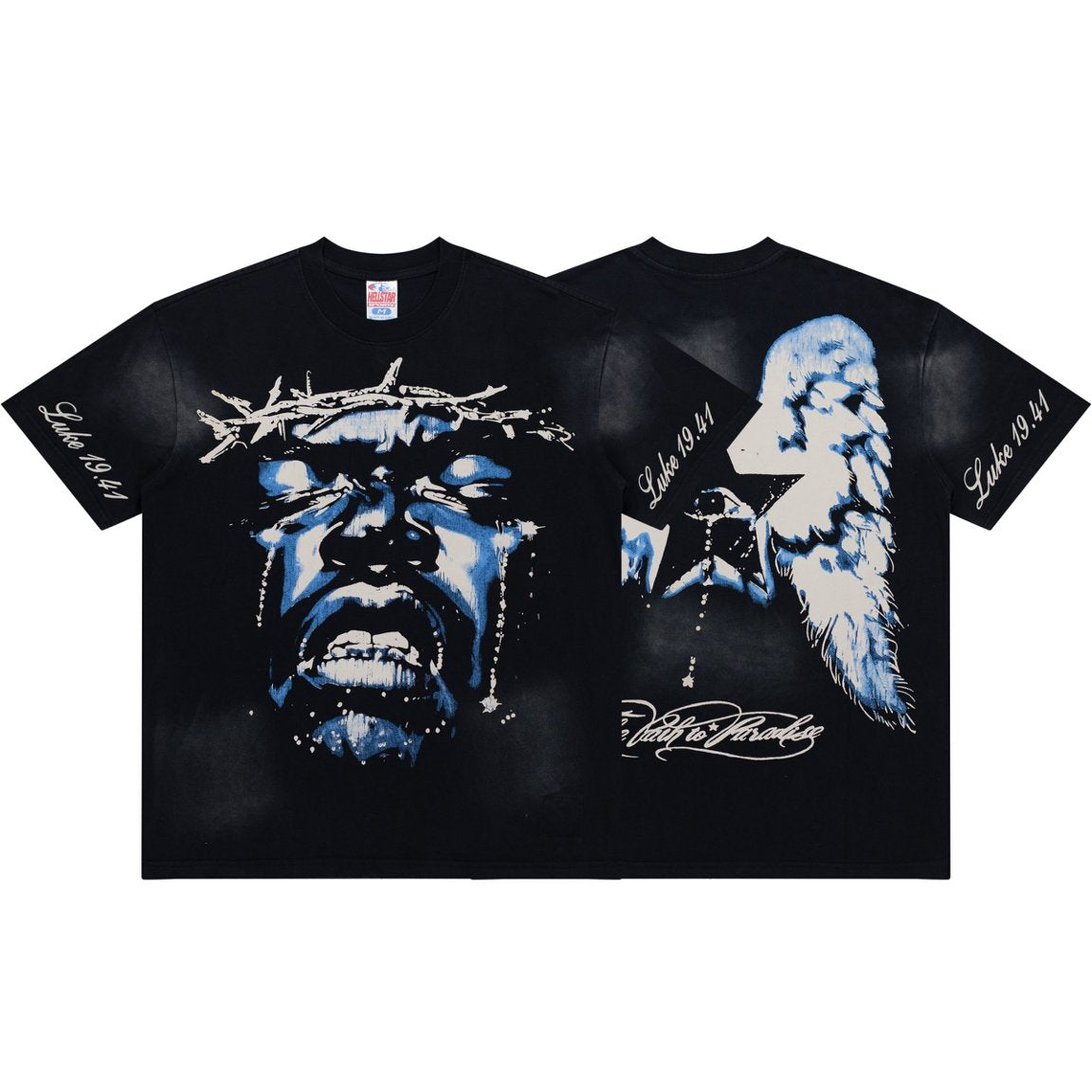 Hellstar Studios Luke 19:41 Crown Of Thorns Portrait Tee