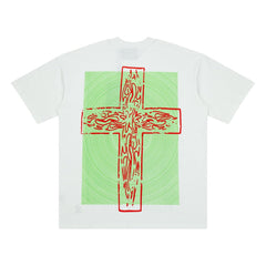 Hellstar Savior King Of Kings Jesus White Tee