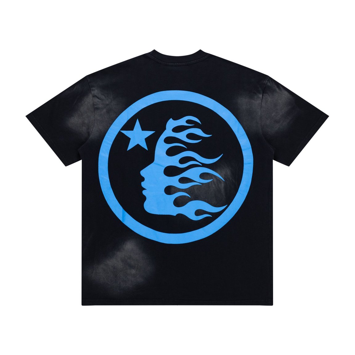 Hellstar Classic Logo Black Blue Vintage Tee