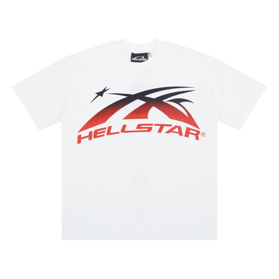 Hellstar Gradient Arrow Logo White Tee
