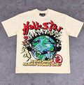 Hellstar Records Earth Headphone Cream Tee
