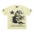 Hellstar Flame Lady Profile Cream Yellow Tee