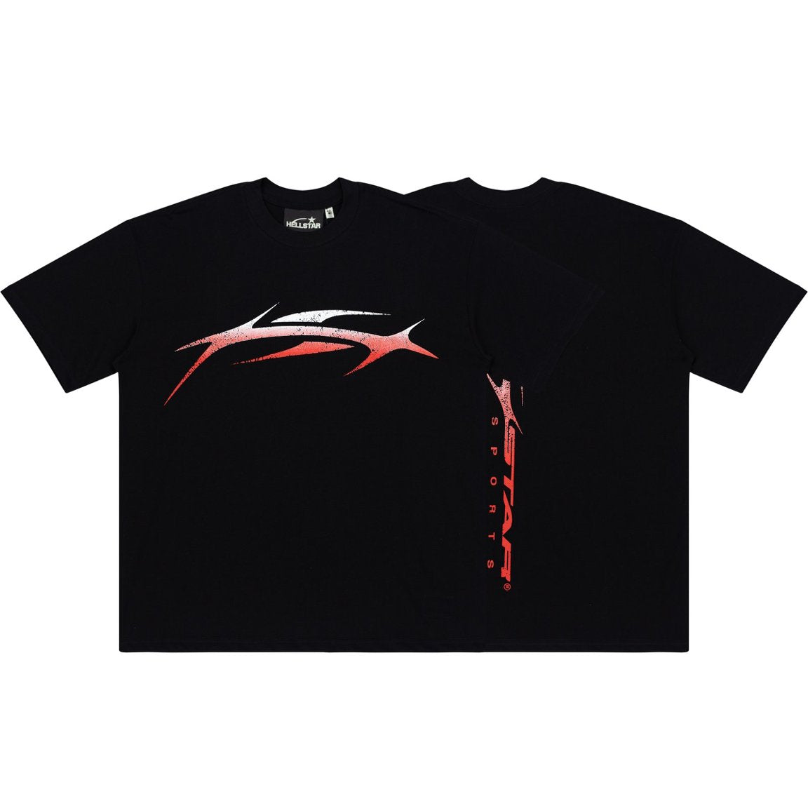 Hellstar Gradient Blade Logo Black Tee