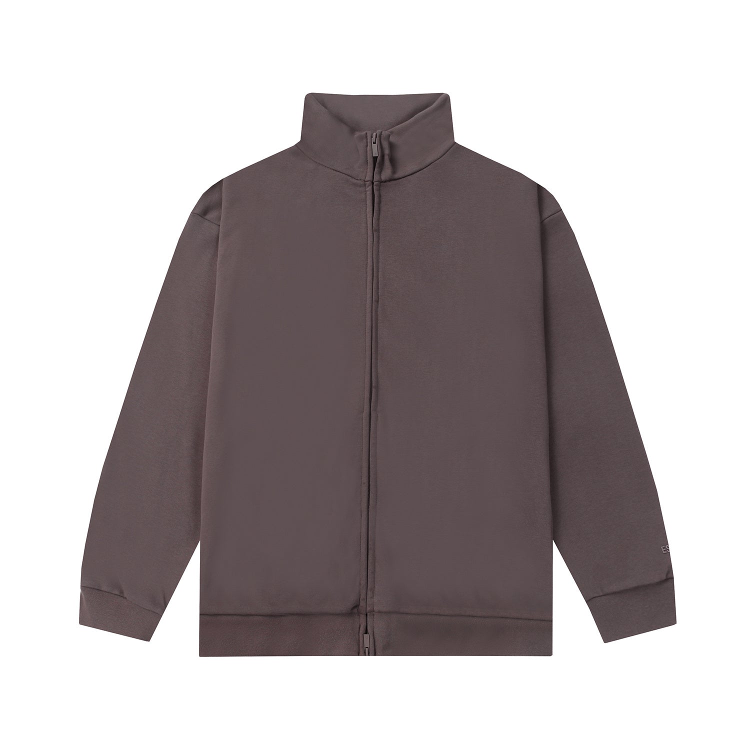 ESSENTIALS Fear Of God Dark Taupe Half Zip Mock Neck Sweatshirt