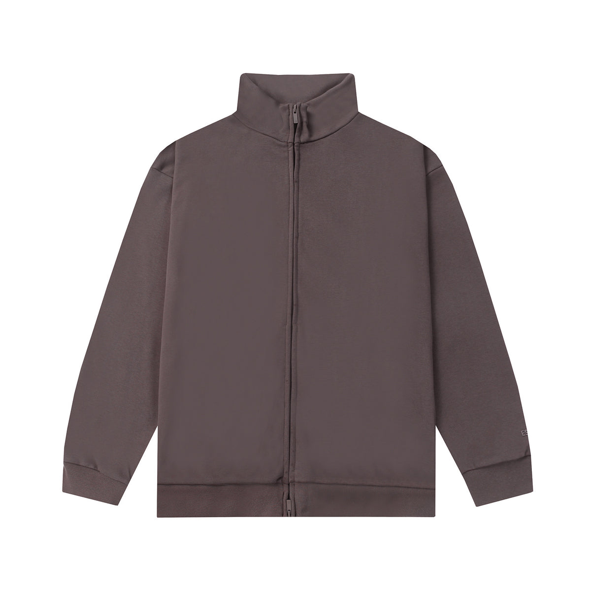 ESSENTIALS Fear Of God Dark Taupe Half Zip Mock Neck Sweatshirt
