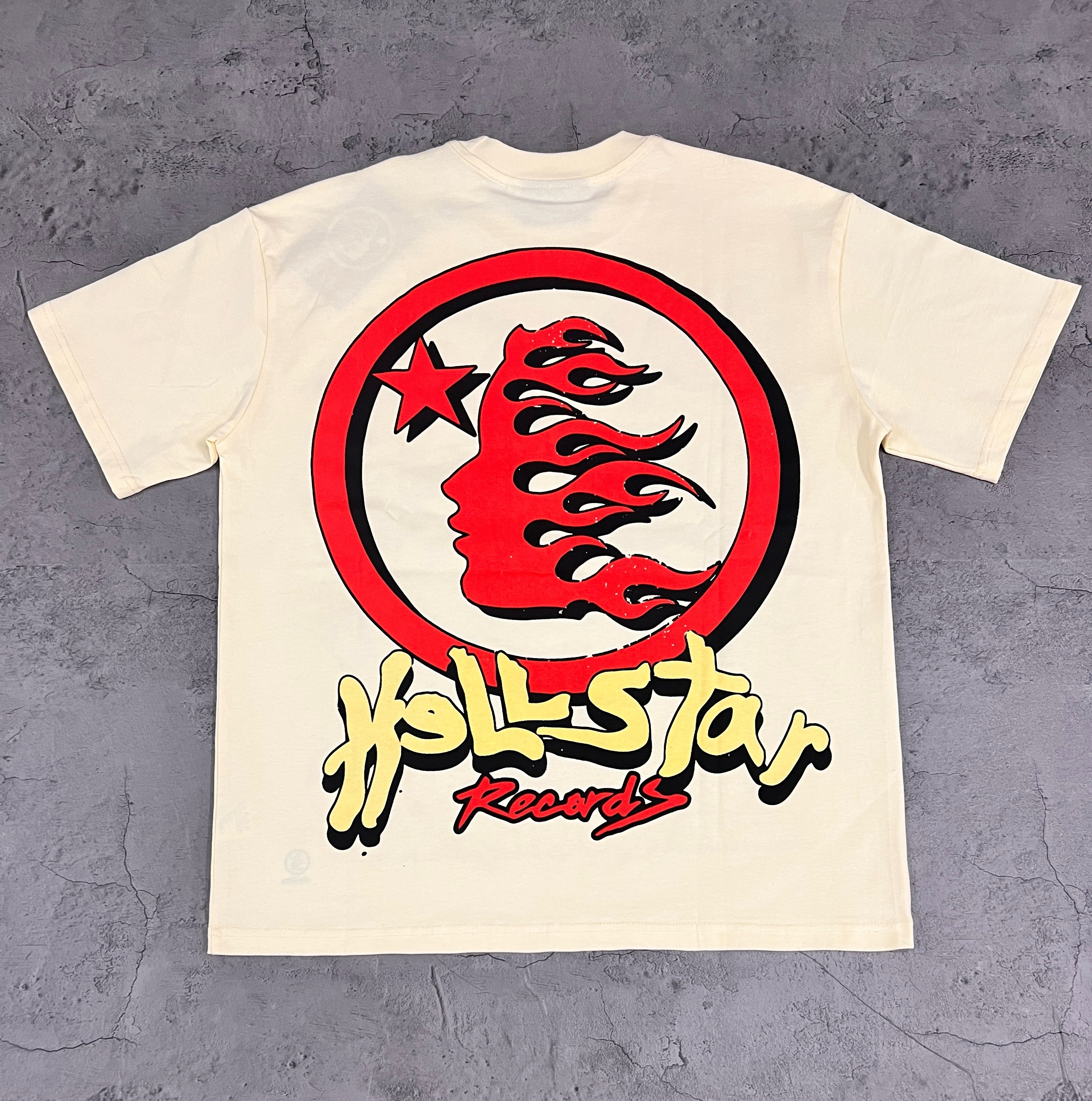 Hellstar Records Earth Headphone Cream Tee