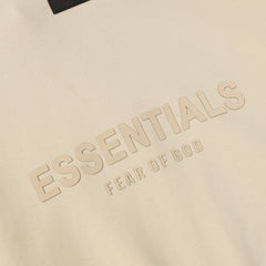ESSENTIALS Fear Of God Cream Half Zip Mock Neck Sweatshirt