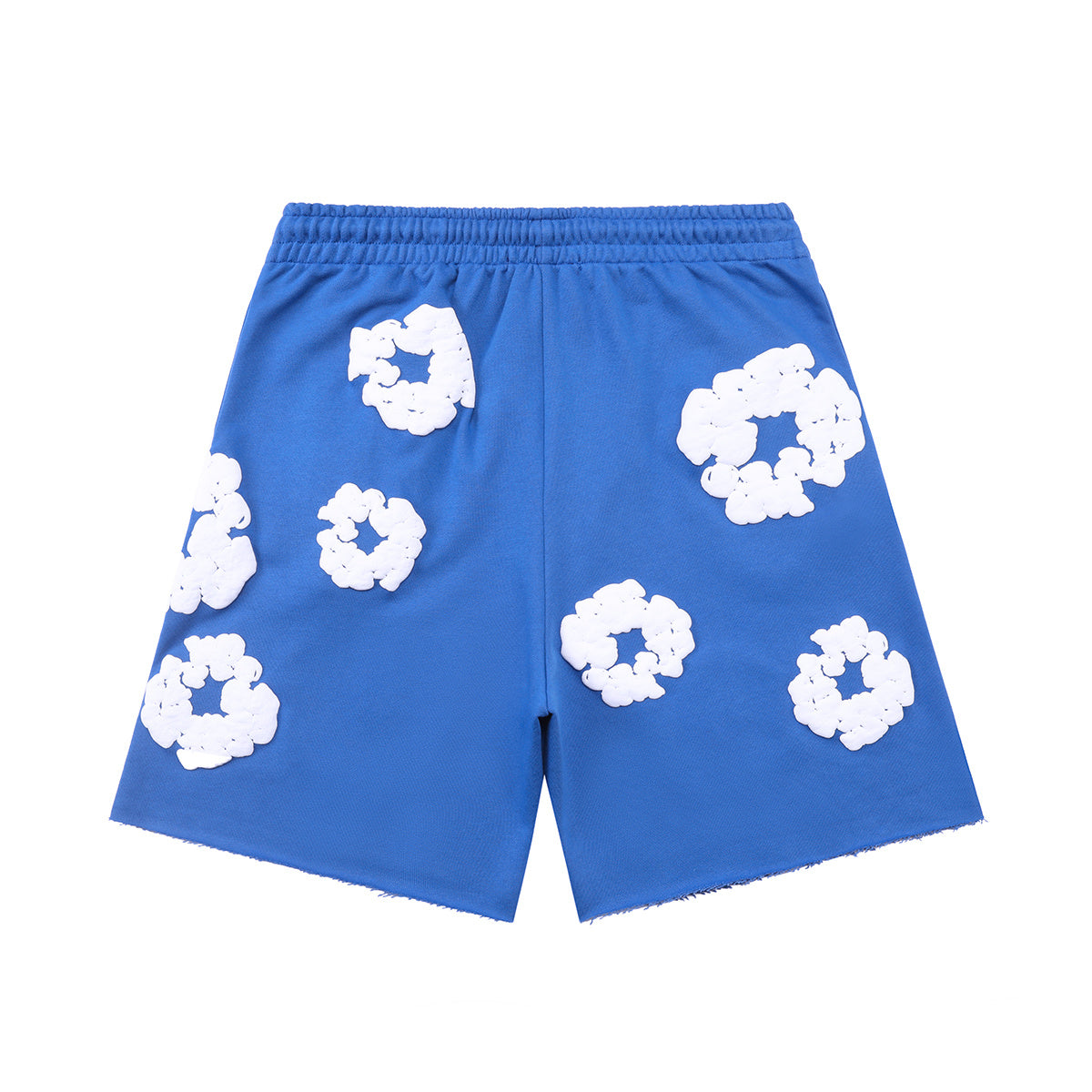 Denim Tears Blue Cotton Wreath Sweat Shorts