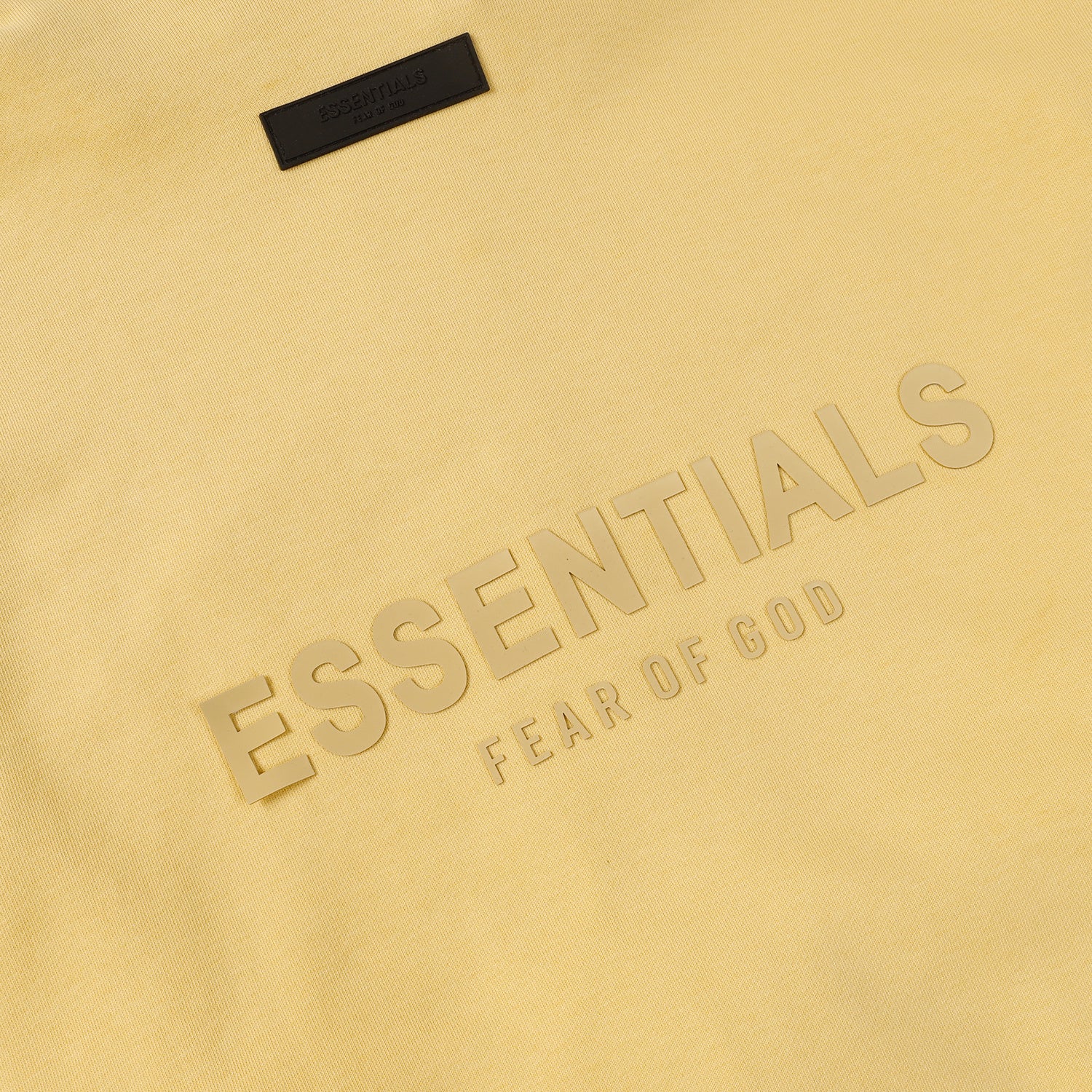 ESSENTIALS Fear Of God Butter Yellow Half Zip Mock Neck Sweatshirt