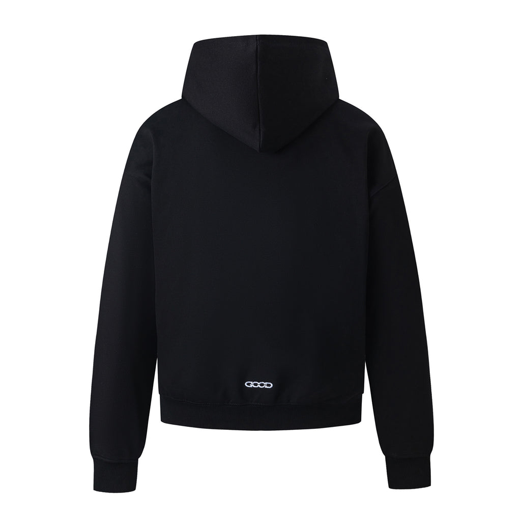 Pearl GOOD Letter Black Hoodie