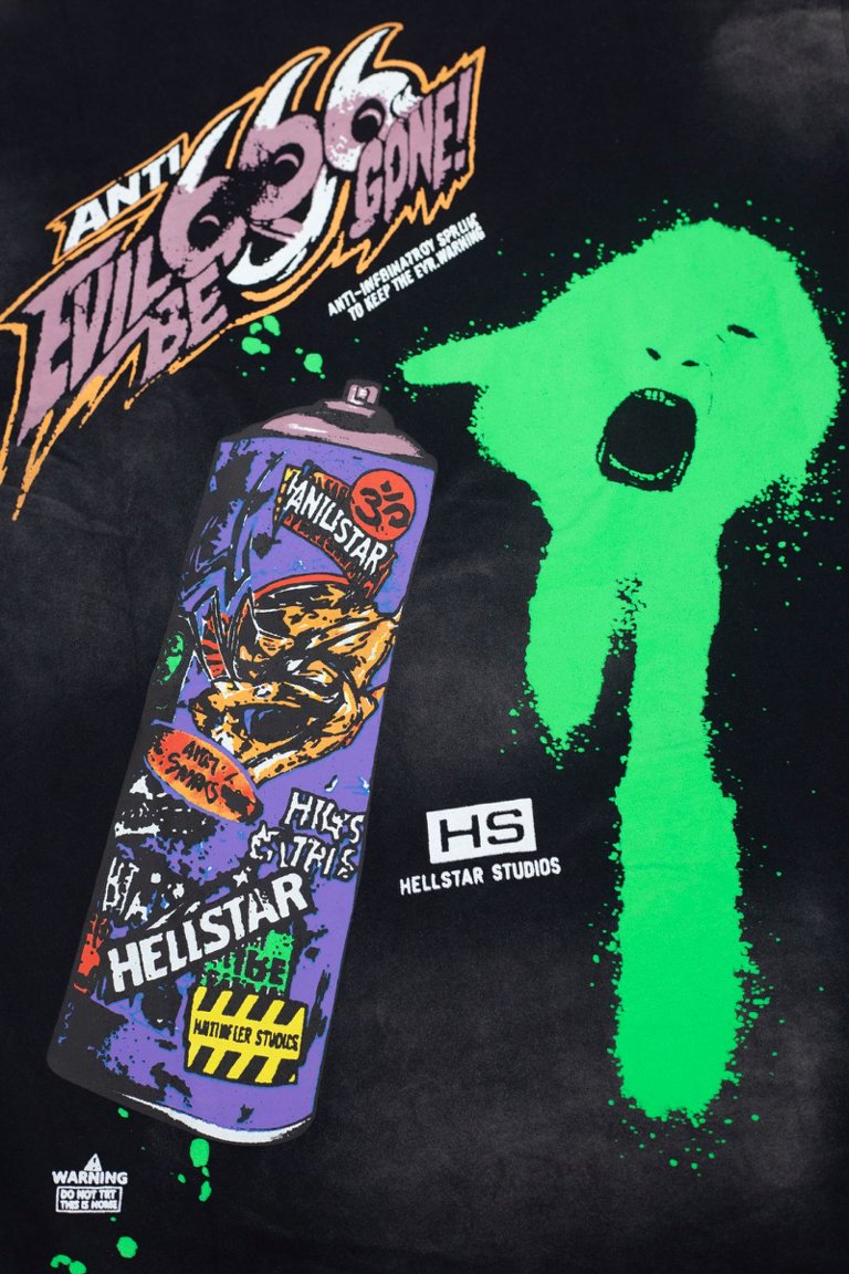 Hellstar Studios 666 Spray Paint Graphic T‑Shirt