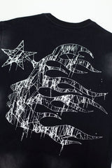 Hellstar Grunge Claw Star Drip Vintage Washed Tee