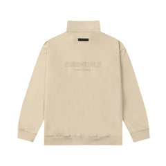 ESSENTIALS Fear Of God Cream Half Zip Mock Neck Sweatshirt