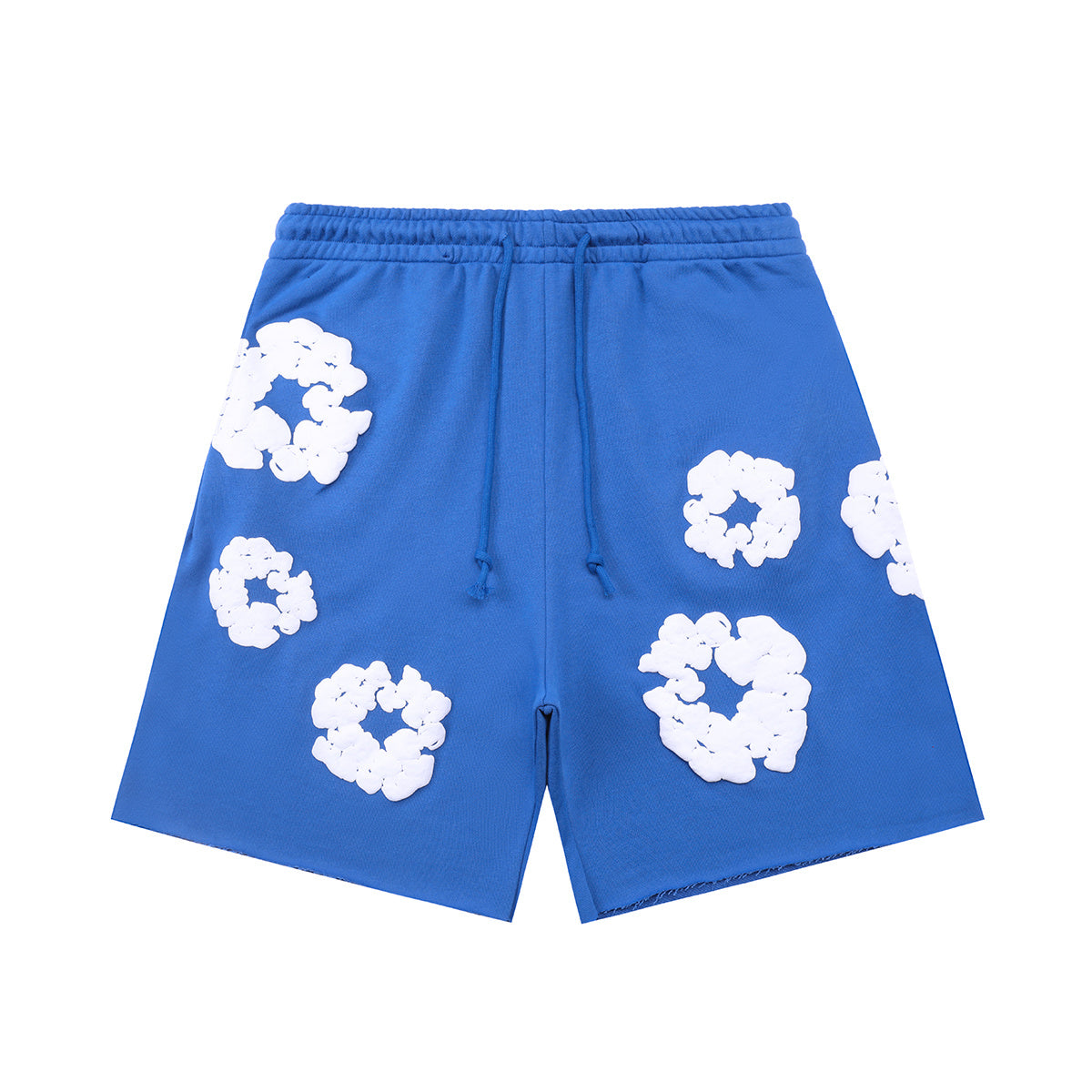 Denim Tears Blue Cotton Wreath Sweat Shorts