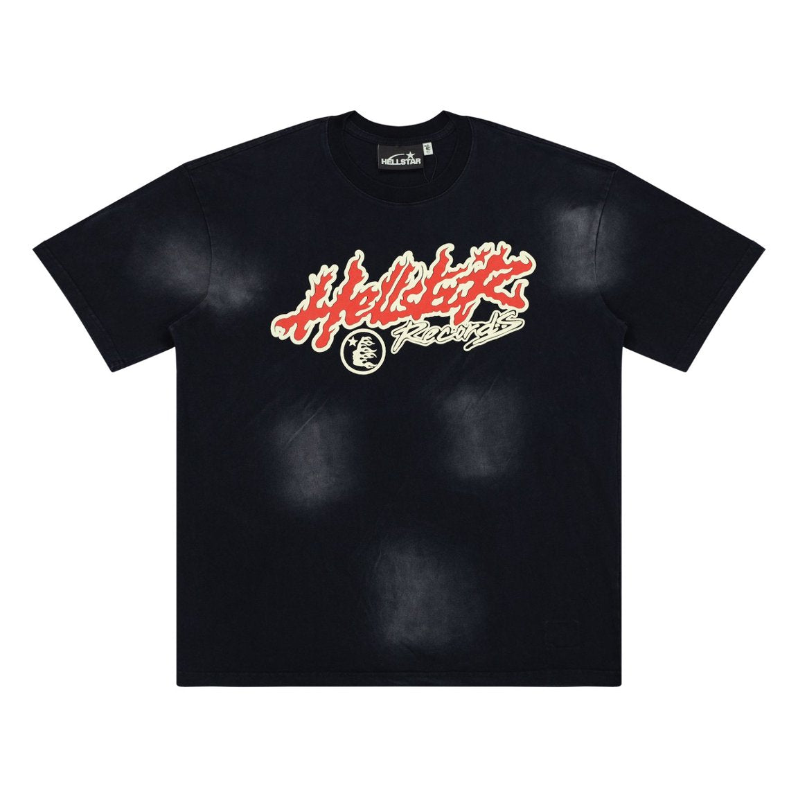 Hellstar Records Flame Script Vintage Washed Tee