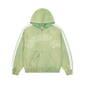 ROUGHPLAY Studded Stripe Vintage Zip-Up Hoodie