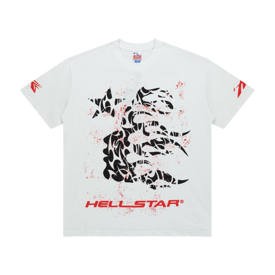Hellstar Studios Scorpion Star Splatter Graphic T‑Shirt