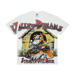 Valley Dreams Strength Over Noise Demon Dog Vintage Graphic Tee