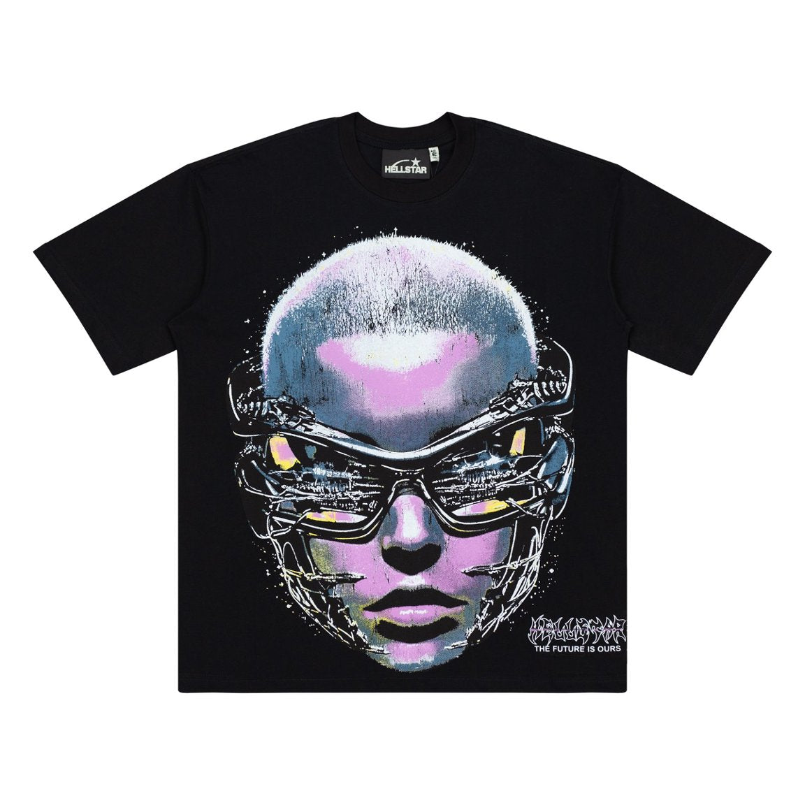 Hellstar Cyberpunk Goggle Portrait Black Tee