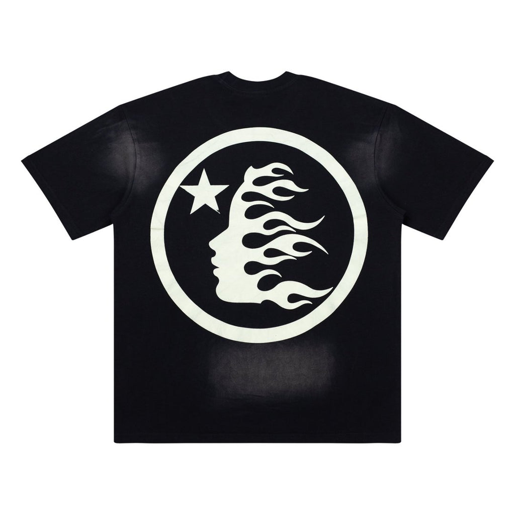 Hellstar Shooting Star Washed Black Tee