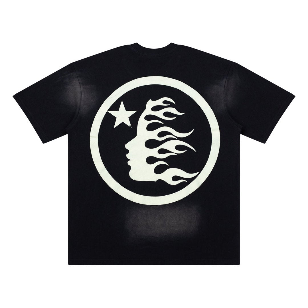 Hellstar Shooting Star Washed Black Tee
