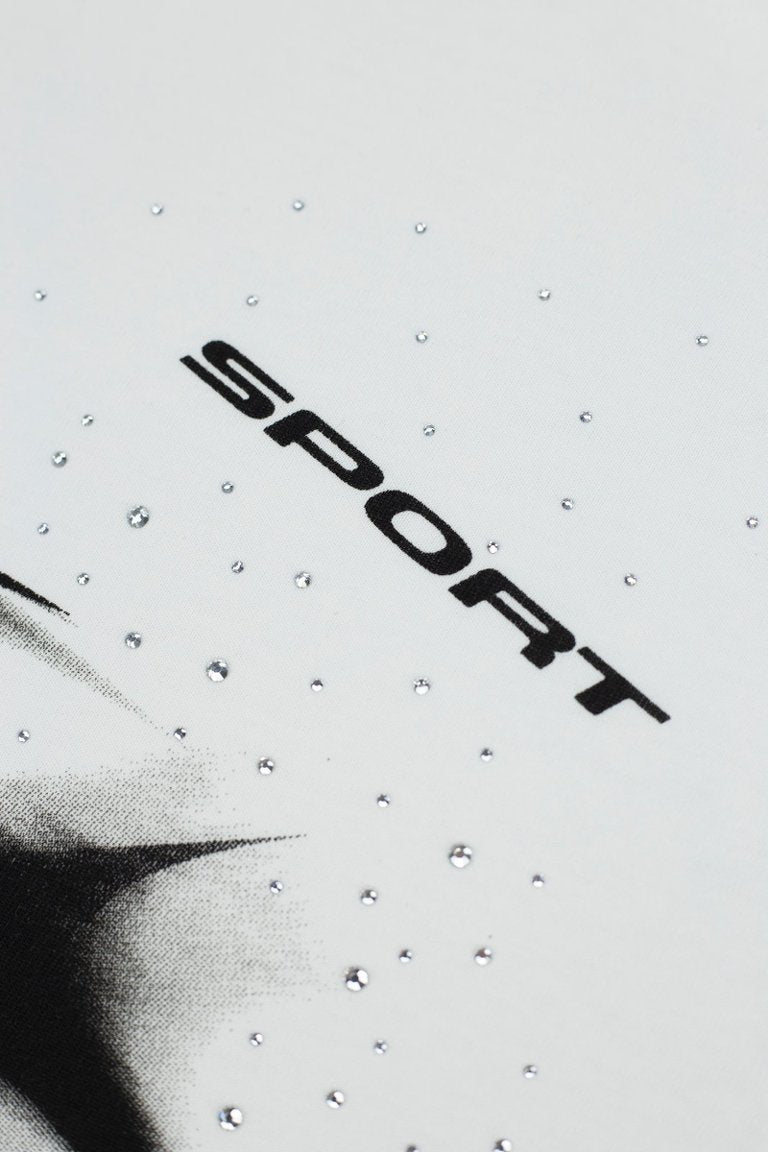 Hellstar Sport Blur Arrow White Tee