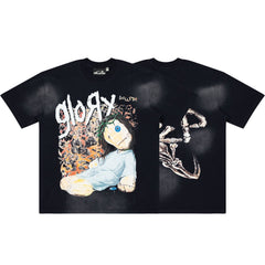 Hellstar Glory Voodoo Doll Washed Black Tee
