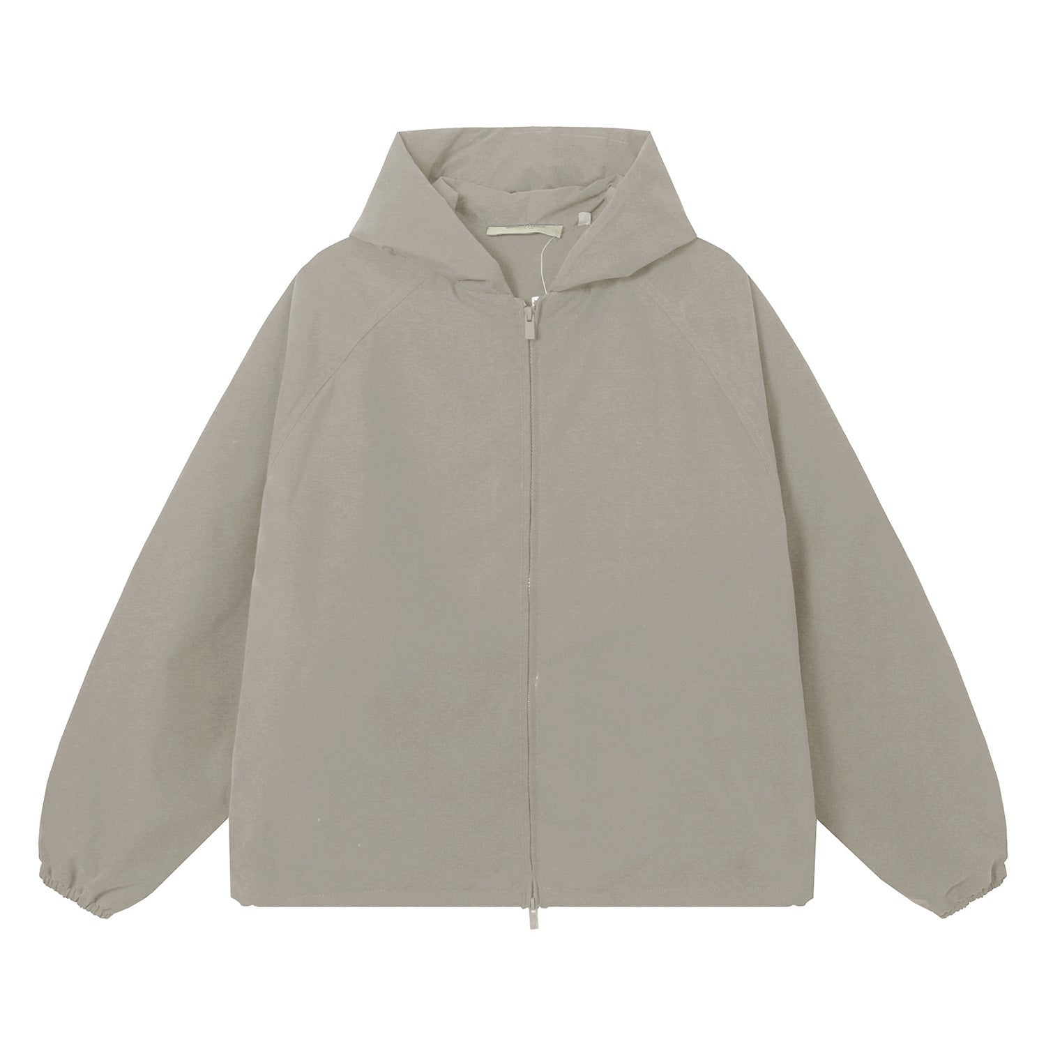 ESSENTIALS Fear Of God Grey Sage Hooded Windbreaker Jacket