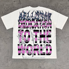 Hellstar Cyberpunk Goggle Portrait White Tee