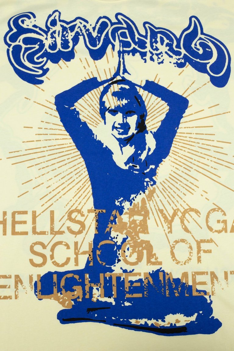 Hellstar Yoga School Of Enlightenment Cream Tee