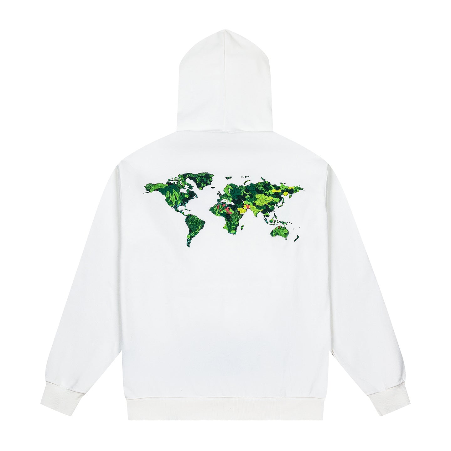 Tropical Jungle GOOD Letter White Hoodie